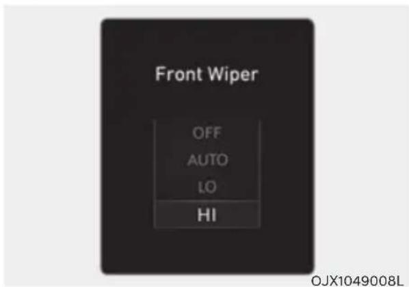 Front Wiper OFF AUTO LO HI OJX1049008L