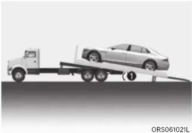HYUNDAI Genesis G90 (2023) - Towing When the Air Suspension Malfunction - 2