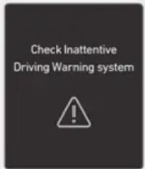 Check Inattentive Driving Warning system