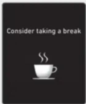 Consider taking a break