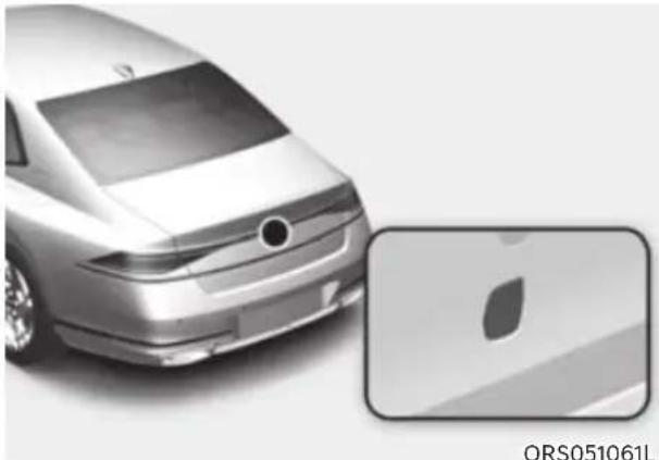 HYUNDAI Genesis G90 (2023) - Power trunk open button (Outside the power trunk) - 1