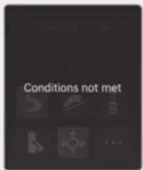 Conditions not met