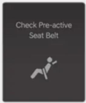 Check Pre-active Seat Belt