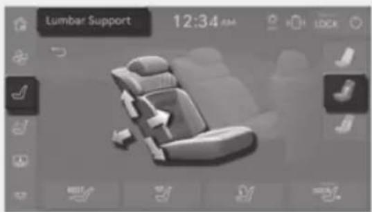 Lumbar Support 12:34 AM H LOCK