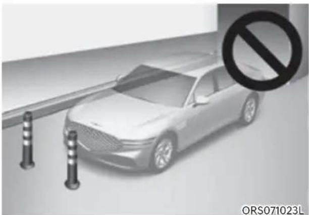 HYUNDAI Genesis G90 (2023) - Limitations of Remote Smart Parking Assist - 5