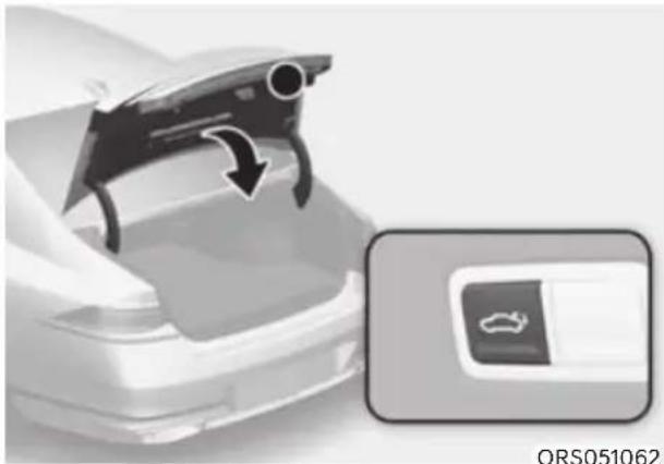 HYUNDAI Genesis G90 (2023) - Power trunk close button (Inside the power trunk) - 1