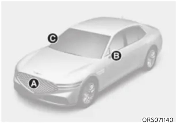 HYUNDAI Genesis G90 (2023) - SURROUND VIEW MONITOR (SVM) - 1