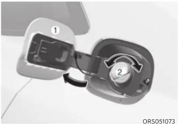 HYUNDAI Genesis G90 (2023) - Opening the Fuel Filler Door - 2