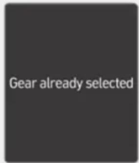 Gear already selected