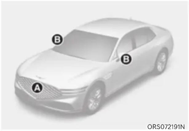 HYUNDAI Genesis G90 (2023) - FORWARD/SIDE/REVERSE PARKING COLLISION-AVOIDANCE ASSIST (PCA) (IF EQUIPPED) - 1