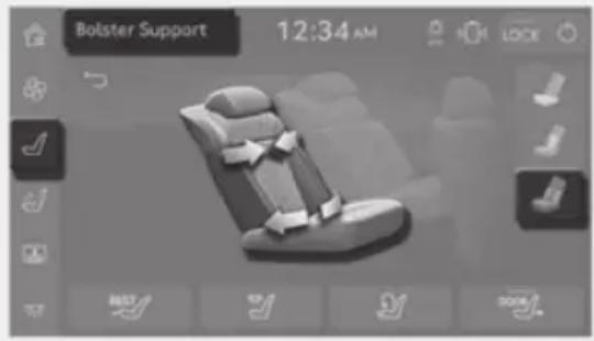 Bolster Support 12:34 AM H LOCK FAST OFF OK ON/OFF