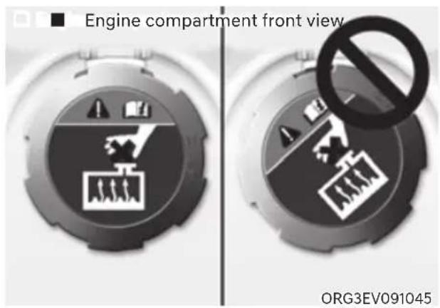 Engine compartment front view ORG3EV091045
