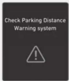 Check Parking Distance Warning system