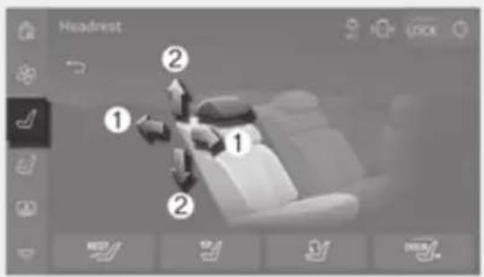 Headrest ① ② ① ②