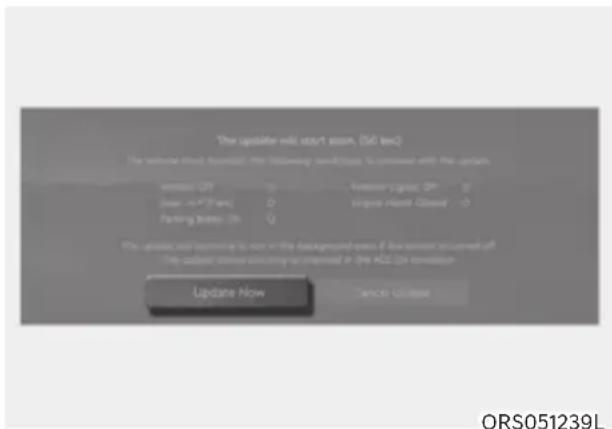 The update will start a session (50 sec) To switch the following: the following sessions must be processed with the updates: Microsoft OFF Power HD(P/W) Packing Access On Microsoft Windows OP Windows Host Options Update Now Cancel OK/Cancel ORS051239L