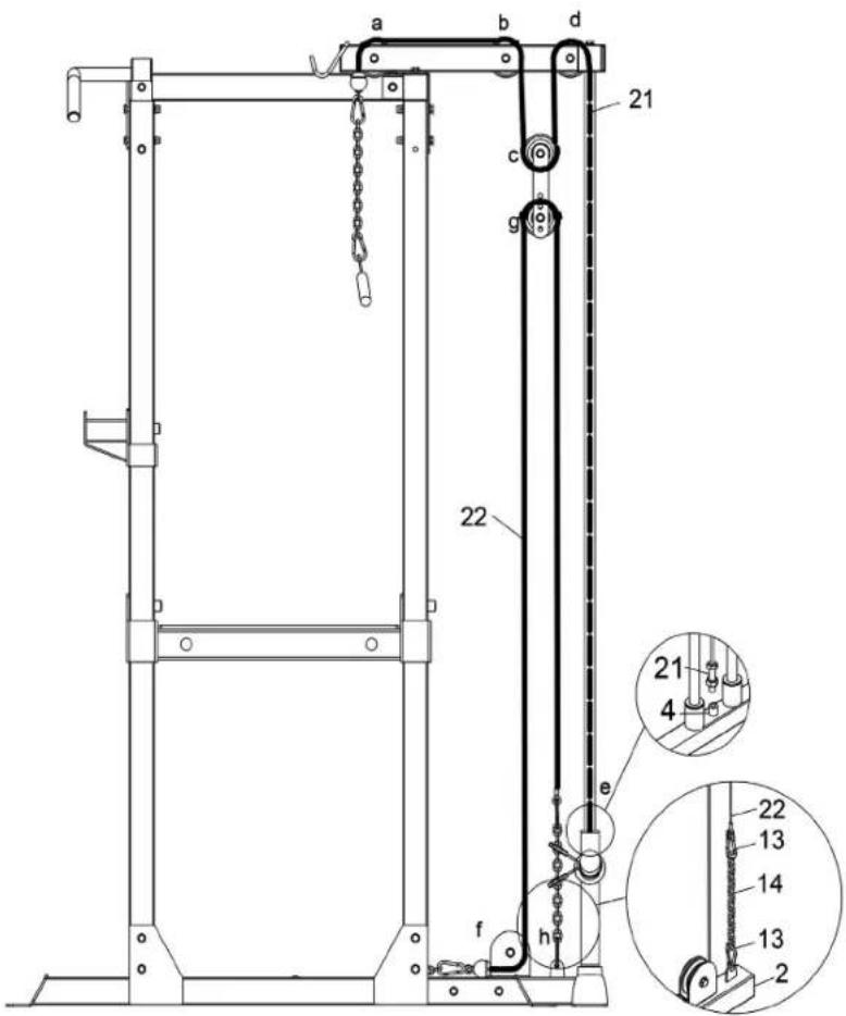 a b d 21 c g 22 e 21 4 f h 22 13 14 13 2