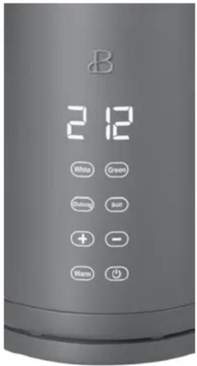 Beautiful 1.7L Programmable Temperature with Touch-Activated Display - Panel de control en pantalla activado por toque - 1