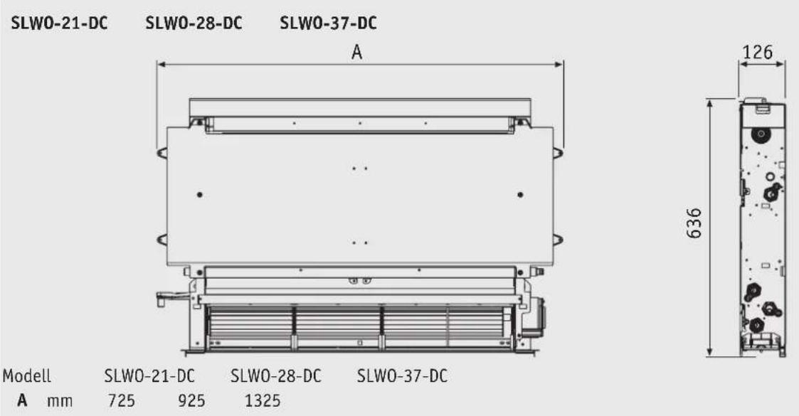 SLWO-21-DC SLWO-28-DC SLWO-37-DC A 126 636 Modell SLWO-21-DC SLWO-28-DC SLWO-37-DC A mm 725 925 1325