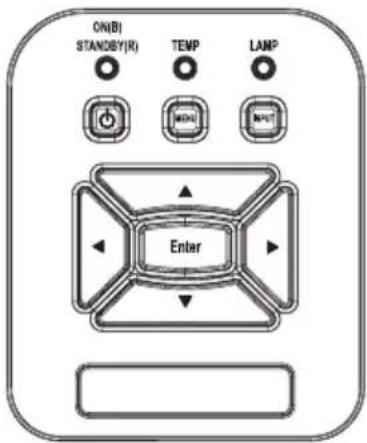 ON(B) STANDB(Y(R)) TEMP LAMP MND INPUT Enter