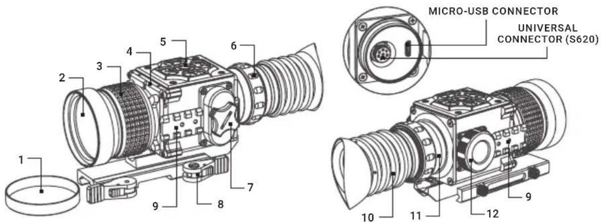 MICRO-USB CONNECTOR UNIVERSAL CONNECTOR (S620) 1 2 3 4 5 6 7 8 9 10 11 12 9
