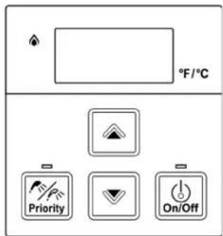 °F/°C Priority On/Off