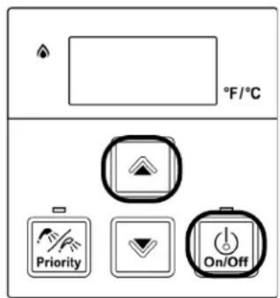 °F/°C Priority On/Off