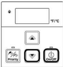 °F/°C Priority On/Off