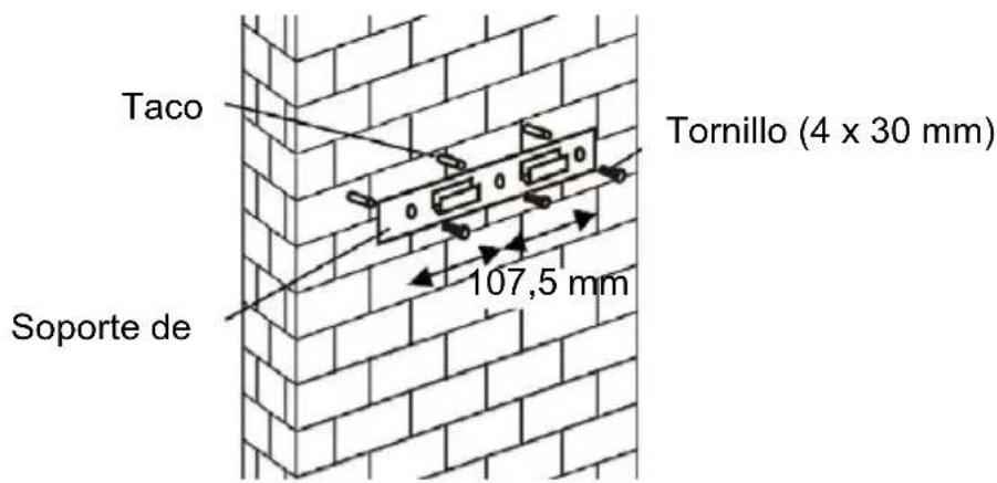 Taco Soporte de 107,5 mm Tornillo (4 x 30 mm)