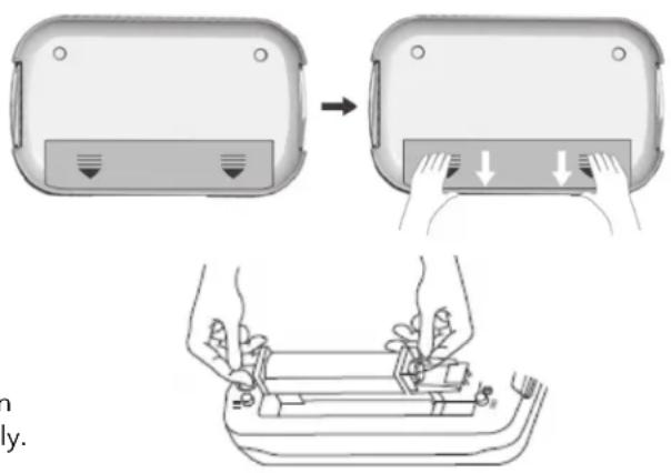 Diagram illustrating device touch state change with labeled buttons and a close-up of hands performing manual operation.