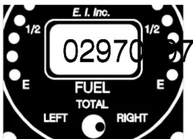 E.I. Inc. 1/2 02970 1/2 E FUEL TOTAL E LEFT RIGHT