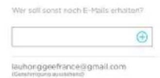 Wer soll sonst noch E-Mails erhalten? lauhonggeefrance@gmail.com (Gerungsgang ausstehend)