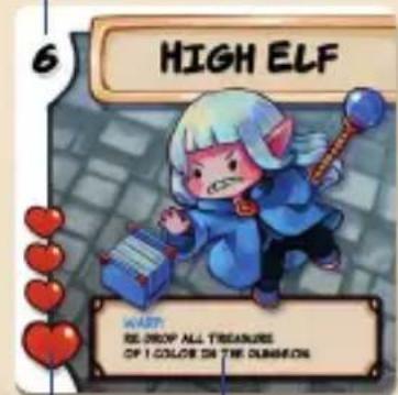 6 HIGH ELF HAPP: BE DROP ALL TREATURES OF I COLOR ON THE CUNNION