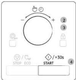 -/- + 2 3 STOP / ECO +30s START 4