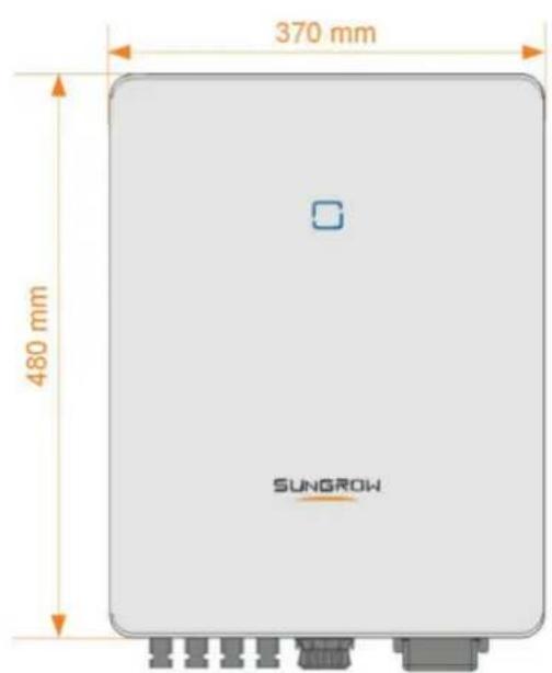 370 mm 480 mm SUNGROW