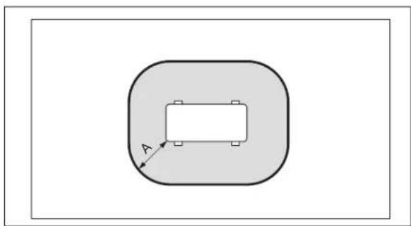 VAILLANT aroTHERM plus VWL 75/6 A 230V - Beschermingsbereik, bij platdakmontage - 1