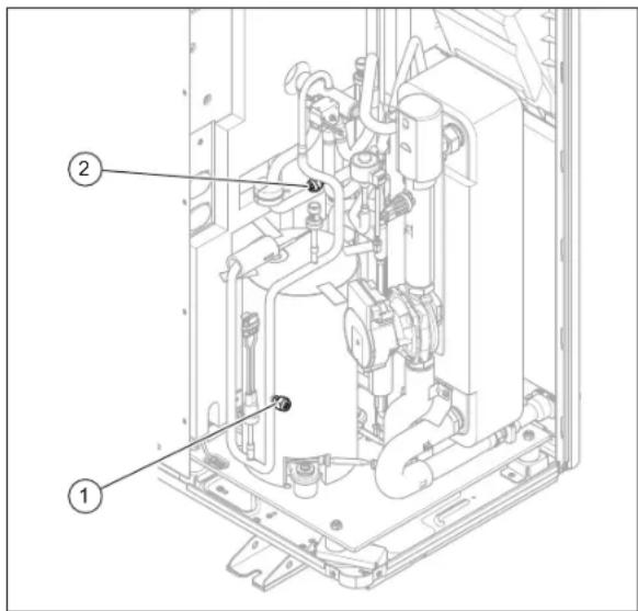 VAILLANT aroTHERM plus VWL 105/6 A - Šaltnešio kontūro tikrinimas - 1