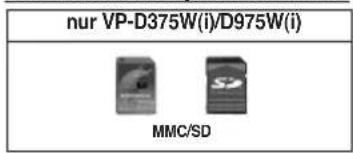 nur VP-D375W(i)/D975W(i) MMC/SD