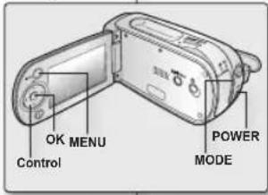 OK MENU Control POWER MODE