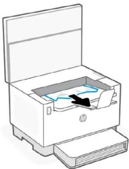 HP LaserJet 1504w - Papierstaus in Ausgabebereichen beseitigen - 2