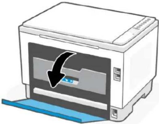 HP LaserJet 1504w - Beseitigen von Papierstaus von der Rückseite des Druckers aus - 1