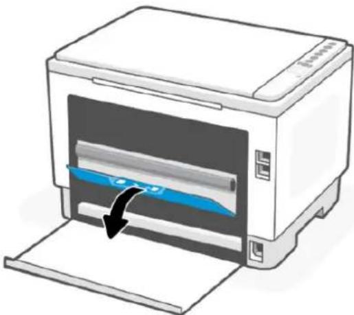 HP LaserJet 1504w - Beseitigen von Papierstaus von der Rückseite des Druckers aus - 2