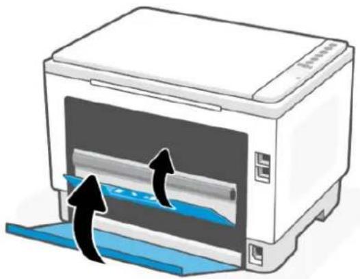 HP LaserJet 1504w - Beseitigen von Papierstaus von der Rückseite des Druckers aus - 4