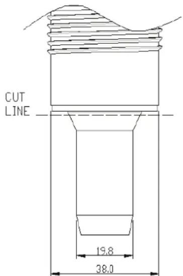 CUT LINE 19,8 38,0
