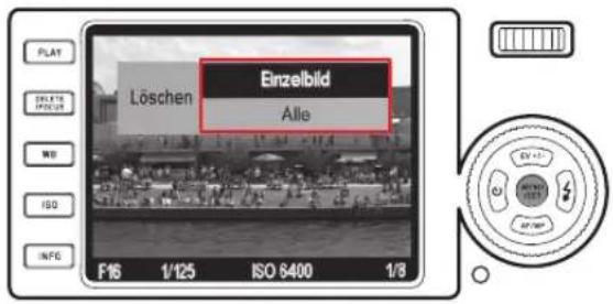 Einzelbild Löschen Alle F16 1/125 ISO 8400 1/3