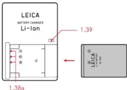 LEICA BATTERY CHARGER Li-Ion 1.39 1.38a LEICA -1.38a