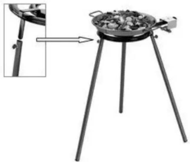 BARTSCHER 2K300 - Dreibein Paella 2K300 - 2