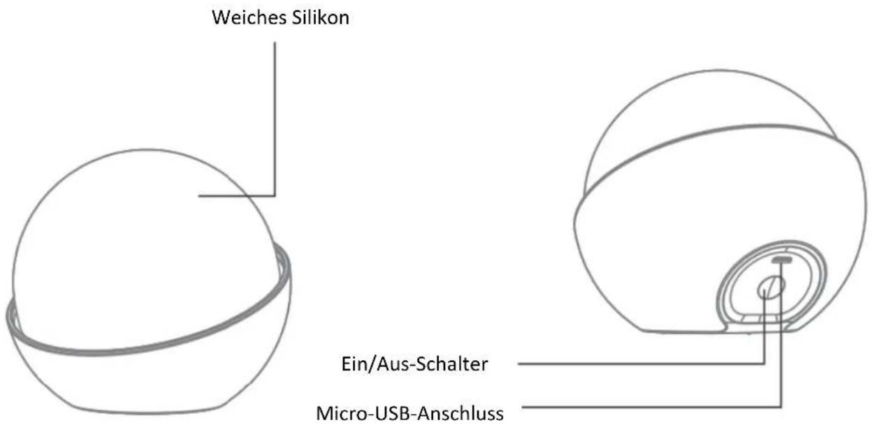 Weiches Silikon Ein/Aus-Schalter Micro-USB-Anschluss