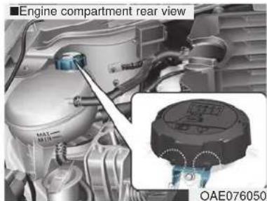 ■Engine compartment rear view OAE076050