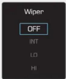 Wiper OFF INT LO HI