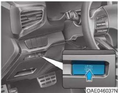 HYUNDAI Ioniq HEV (2018) - Using the 12V Battery Reset Switch - 1